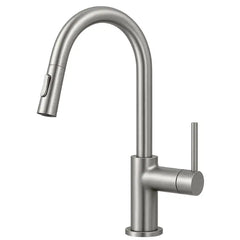 ברז מטבח נשלף ניקל מוברש מסדרת Sora מבית Waterfall