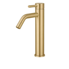 ברז פרח גבוה זהב מוברש מסדרת Nara מבית Waterfall