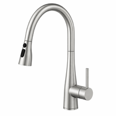 ברז מטבח נשלף ניקל מוברש מסדרת Goma מבית Waterfall
